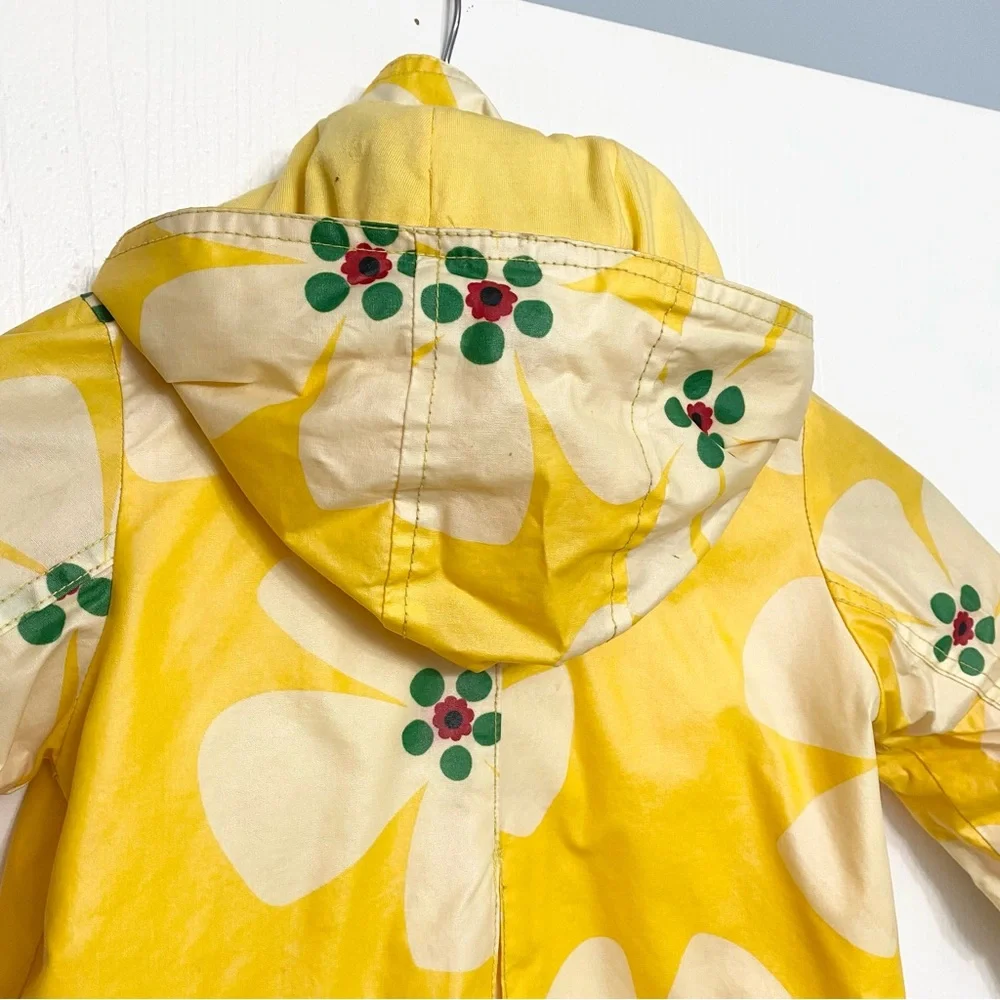 Baby Gap Yellow Floral Raincoat 2T